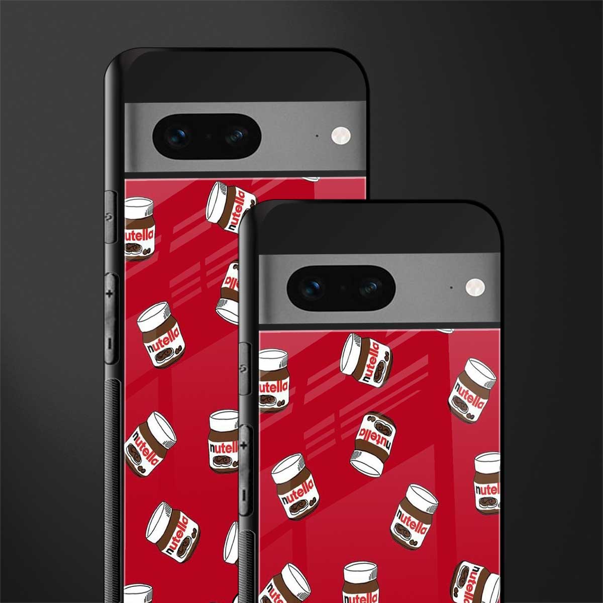 red nutella back phone cover | glass case for google pixel 7