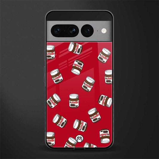 red nutella back phone cover | glass case for google pixel 7 pro