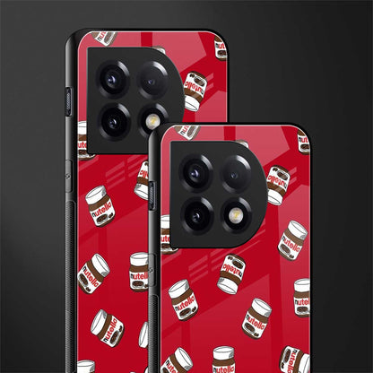 red nutella back phone cover | glass case for oneplus 11