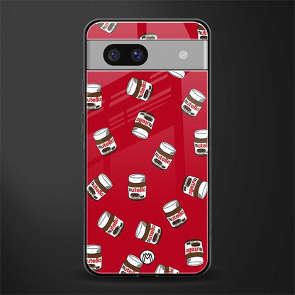 red nutella back phone cover | glass case for Google Pixel 7A