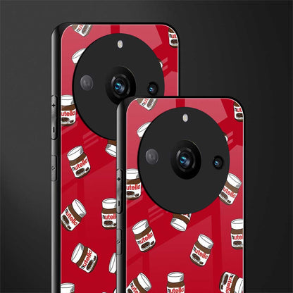 red nutella back phone cover | glass case for realme 11 pro 5g
