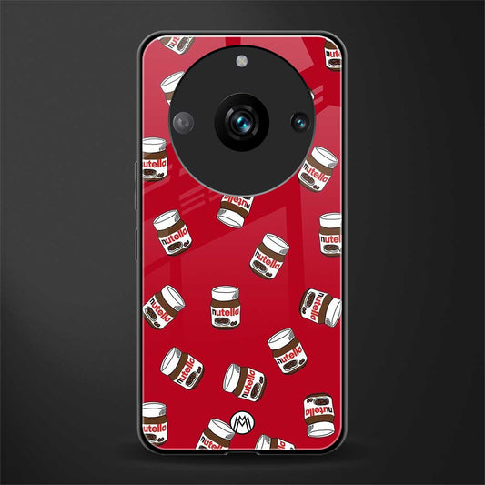 red nutella back phone cover | glass case for realme 11 pro 5g