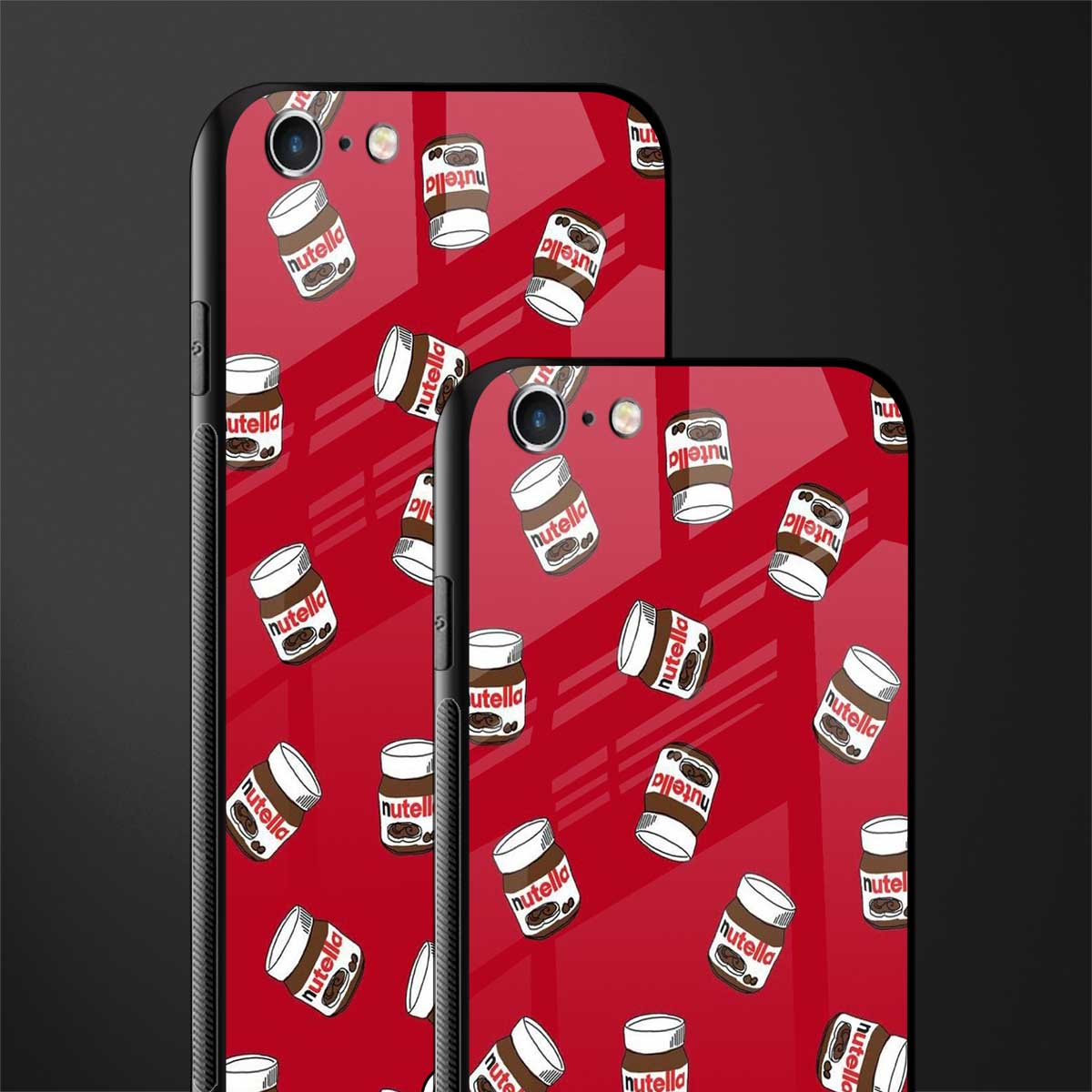 red nutella glass case for iphone 6 image-2