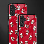 red nutella back phone cover | glass case for samsun galaxy a24 4g