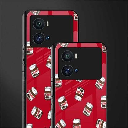 red nutella back phone cover | glass case for iQOO 9 Pro