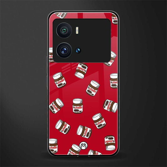 red nutella back phone cover | glass case for iQOO 9 Pro
