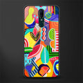 retro abstract glass case for oppo f11 image