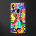 retro abstract glass case for vivo v15 image
