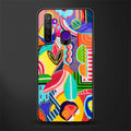 retro abstract glass case for realme 5i image