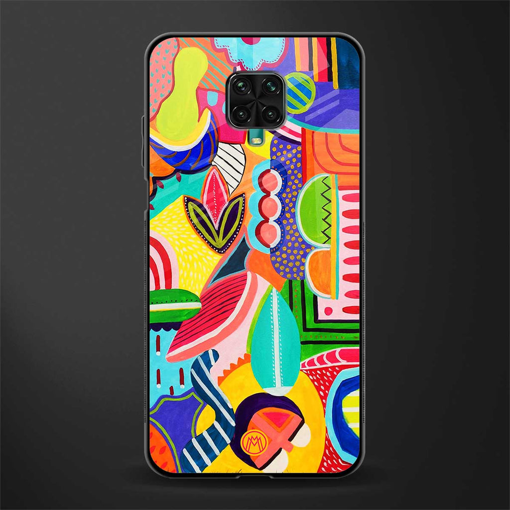 retro abstract glass case for poco m2 pro image