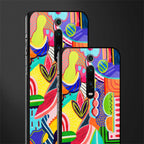 retro abstract glass case for redmi k20 image-2