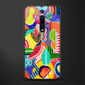 retro abstract glass case for redmi k20 pro image