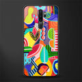 retro abstract glass case for oppo a9 2020 image