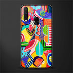 retro abstract glass case for vivo y17 image