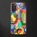 retro abstract glass case for samsung galaxy note 20 image