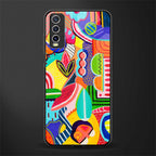 retro abstract glass case for vivo y12g image