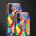 retro abstract glass case for vivo v17 image-2