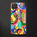 retro abstract glass case for samsung galaxy a12 image