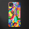 retro abstract glass case for samsung galaxy a22 5g image