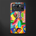 retro abstract glass case for mi 11 ultra 5g image
