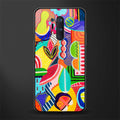 retro abstract glass case for oneplus 8 pro image