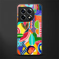 retro abstract back phone cover | glass case for oneplus 11