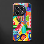 retro abstract back phone cover | glass case for oneplus 11