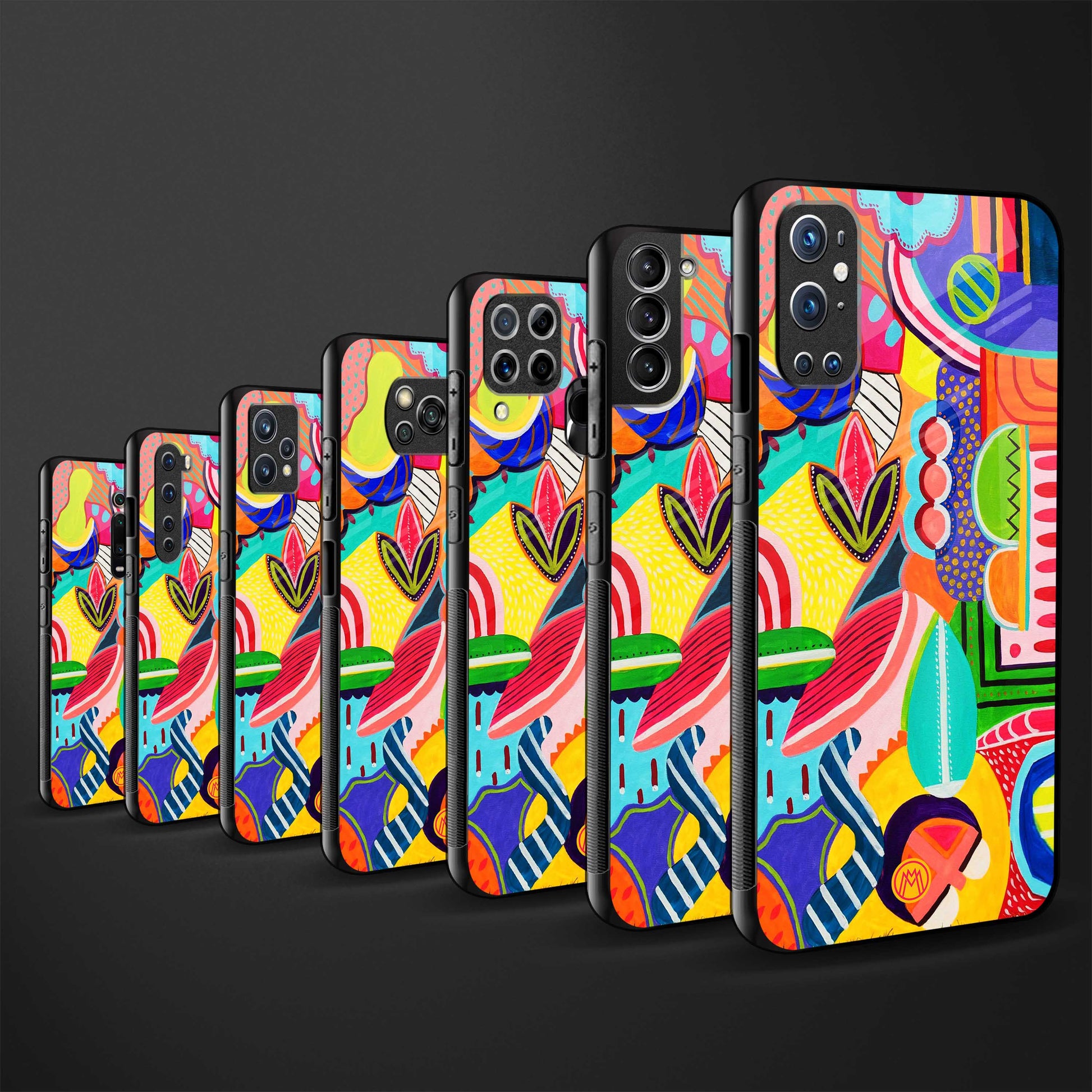 retro abstract back phone cover | glass case for samsung galaxy m33 5g