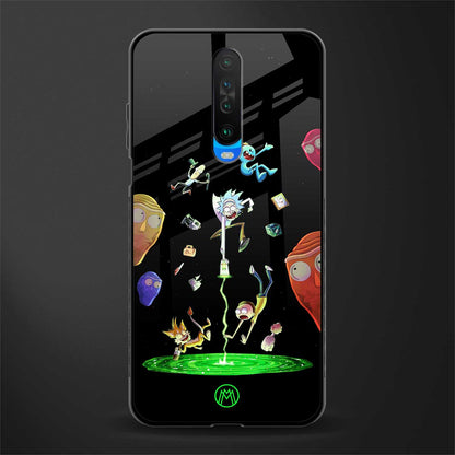 rick and morty amoled glass case for poco x2 image