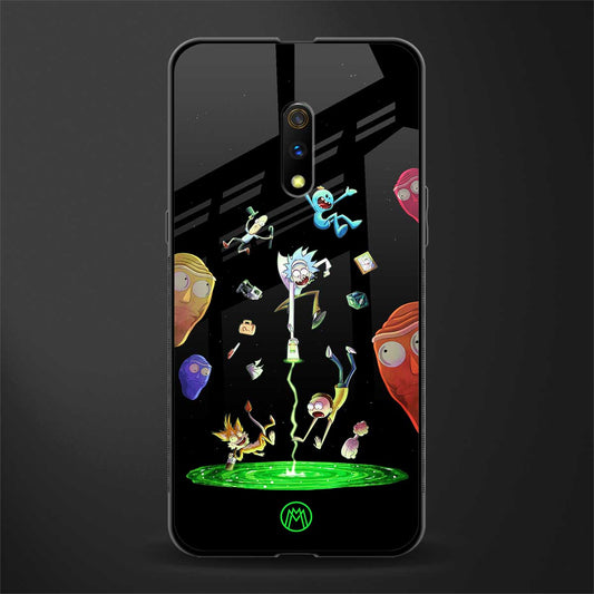 rick and morty amoled glass case for oppo k3 image