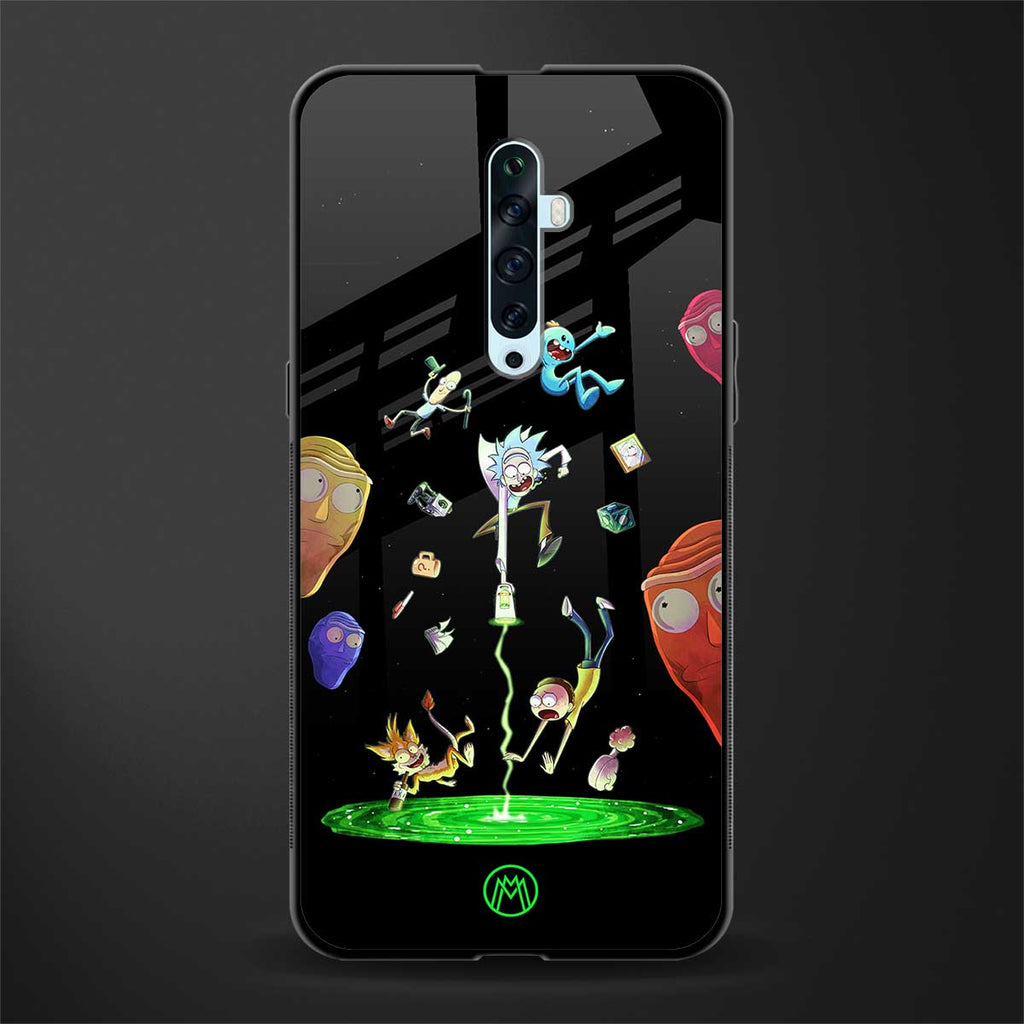 rick and morty amoled glass case for oppo reno 2f image