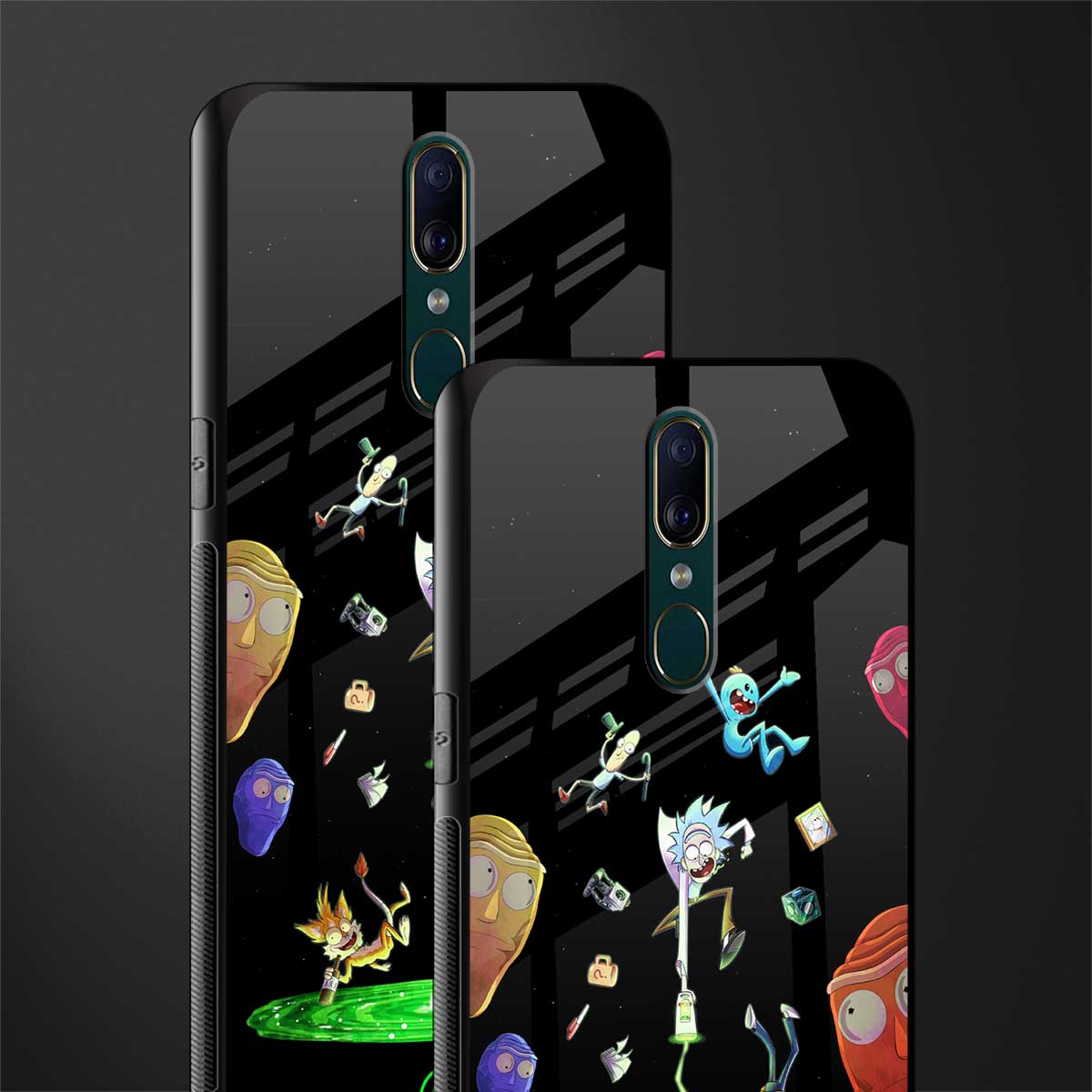rick and morty amoled glass case for oppo f11 image-2