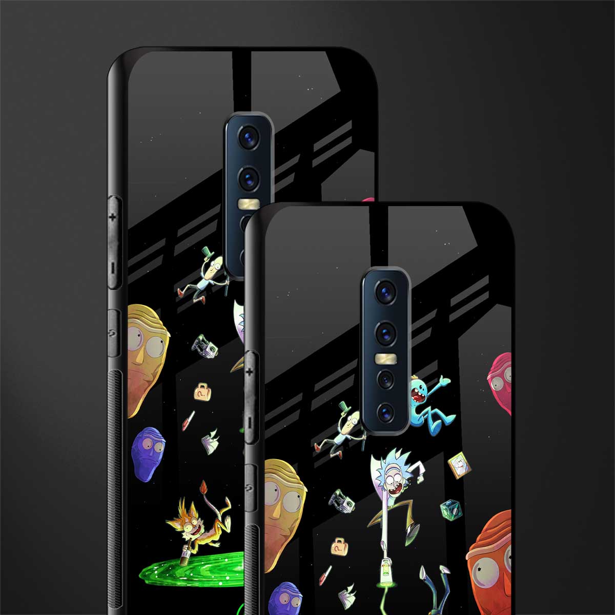 rick and morty amoled glass case for vivo v17 pro image-2