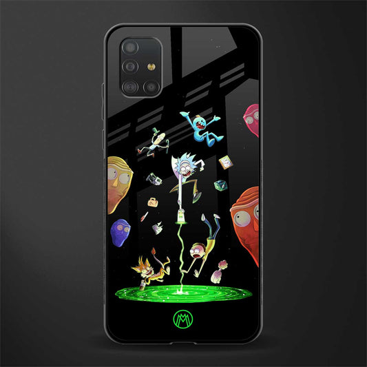 rick and morty amoled glass case for samsung galaxy a51 image