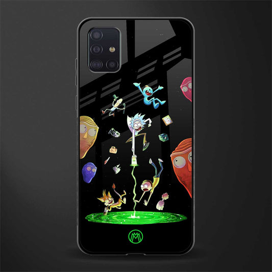 rick and morty amoled glass case for samsung galaxy a71 image