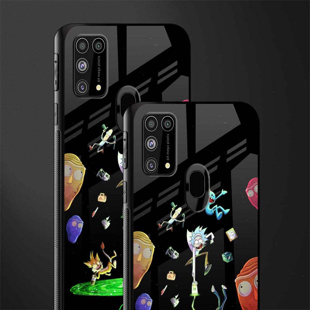 rick and morty amoled glass case for samsung galaxy m31 prime edition image-2
