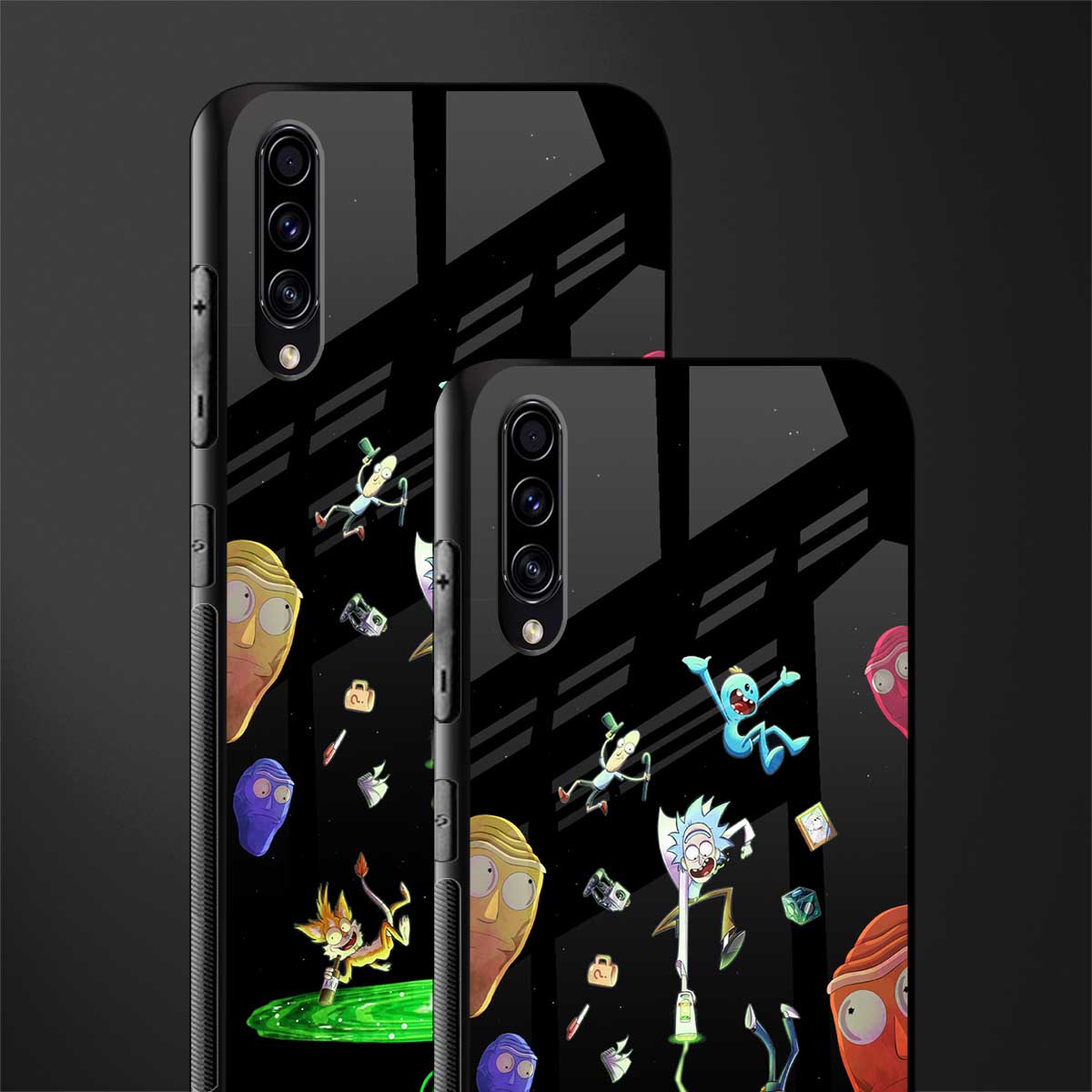 rick and morty amoled glass case for samsung galaxy a50s image-2