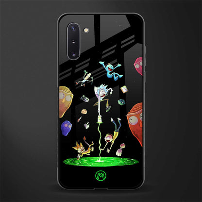 rick and morty amoled glass case for samsung galaxy note 10 image