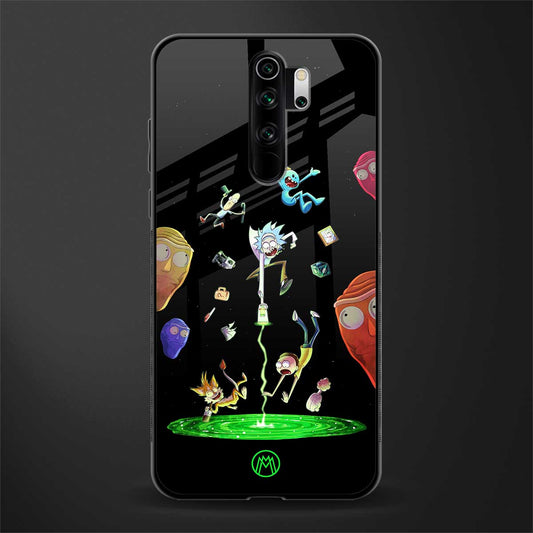 rick and morty amoled glass case for redmi note 8 pro image