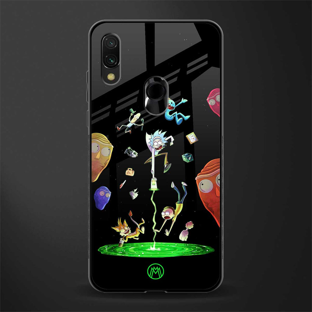 rick and morty amoled glass case for redmi note 7 image