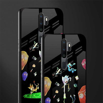 rick and morty amoled glass case for oppo a5 2020 image-2