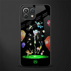 rick and morty amoled glass case for mi 11 lite image