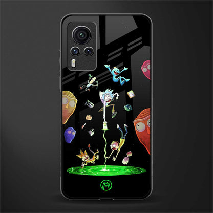 rick and morty amoled glass case for vivo x60 pro image