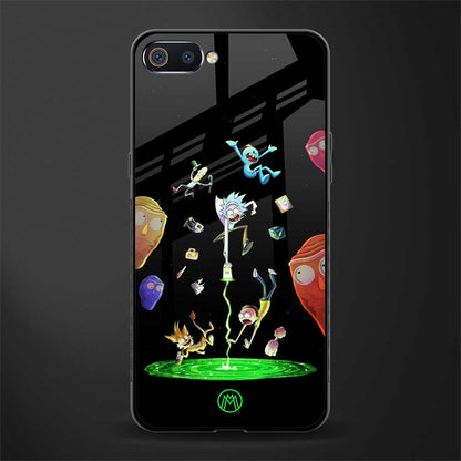 rick and morty amoled glass case for realme c2 image
