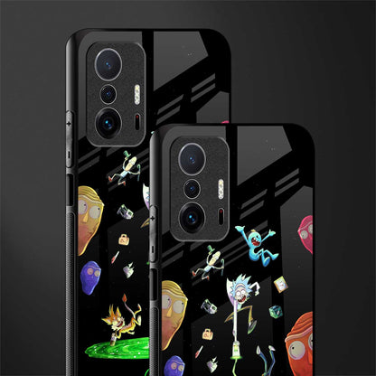 rick and morty amoled glass case for mi 11t pro 5g image-2