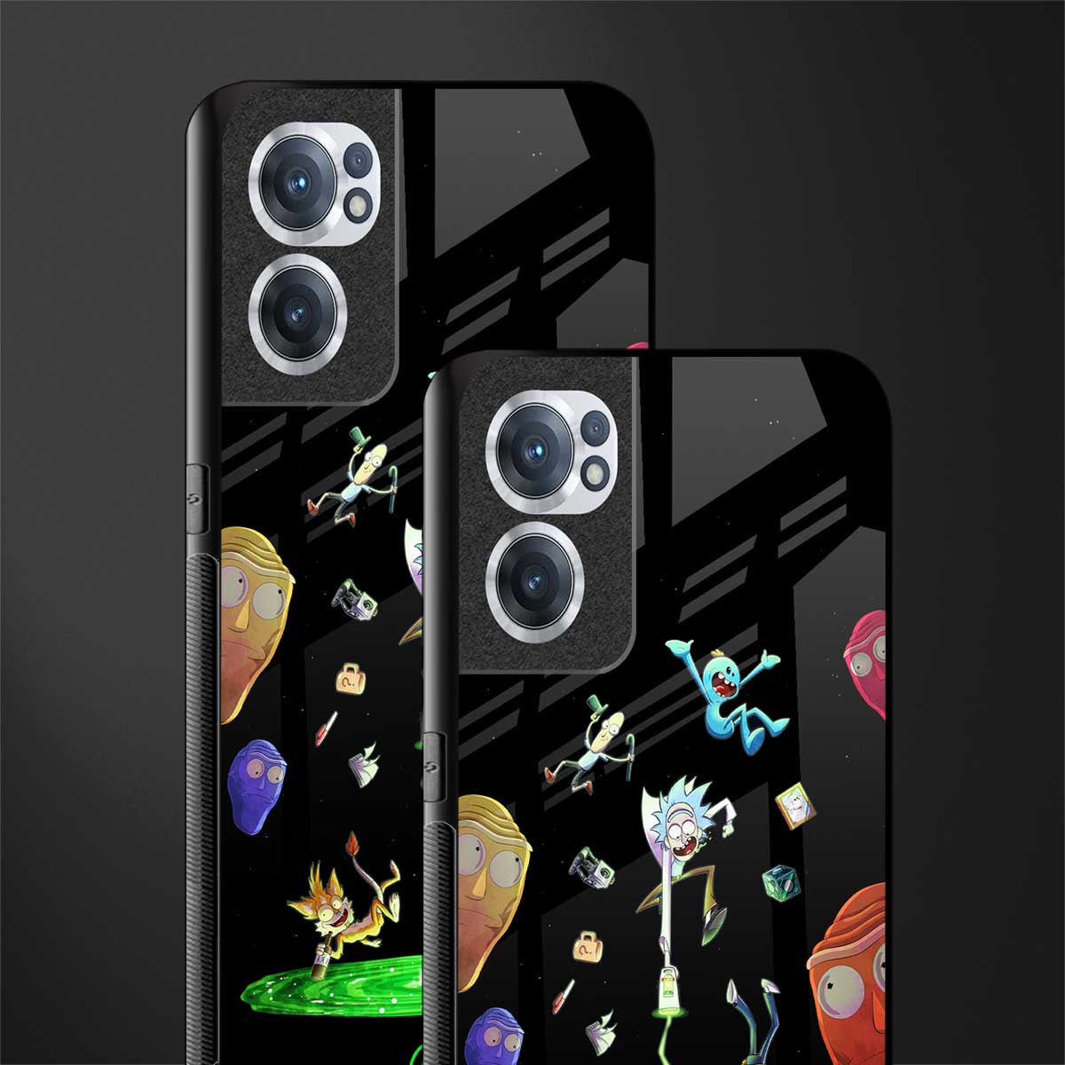 rick and morty amoled glass case for oneplus nord ce 2 5g image-2