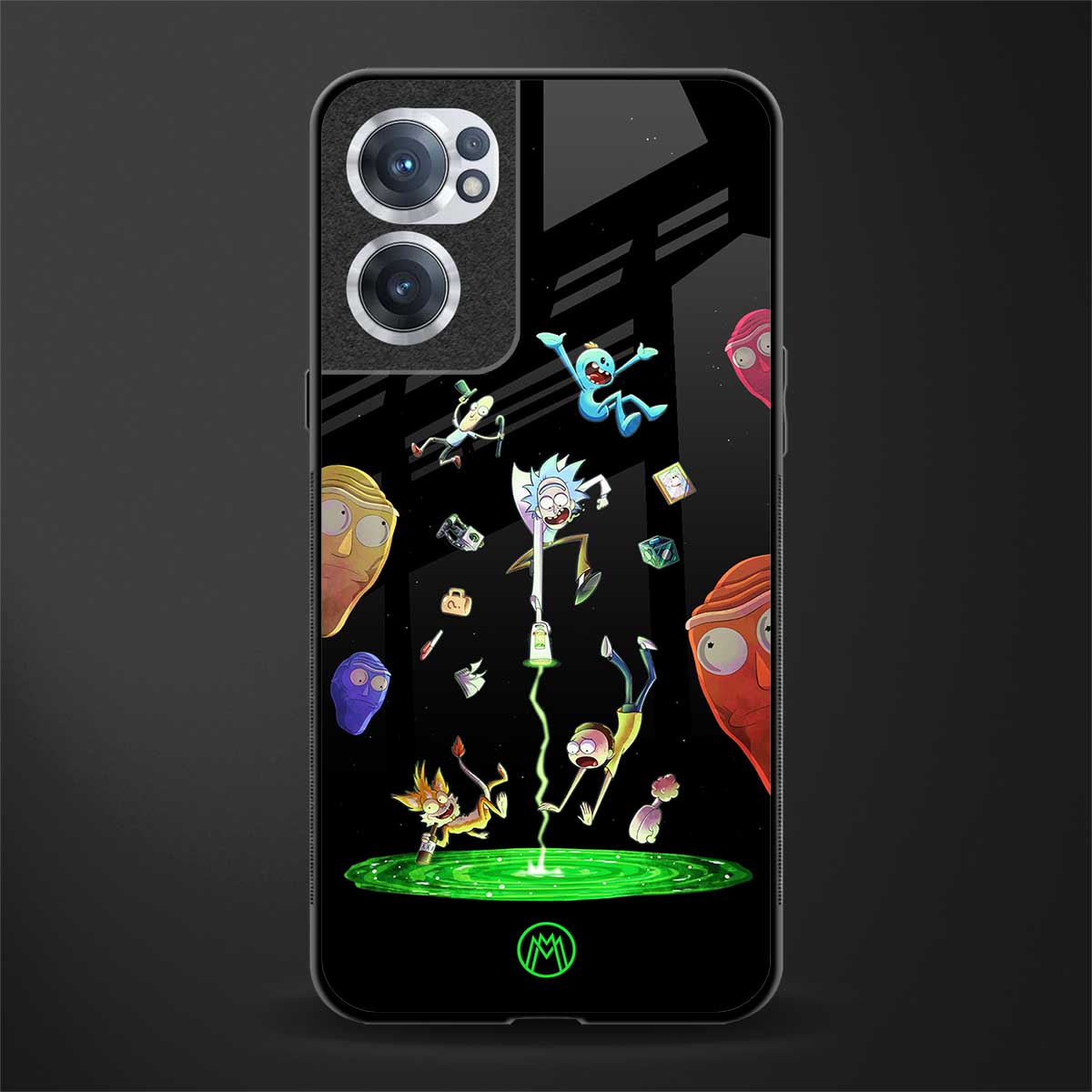rick and morty amoled glass case for oneplus nord ce 2 5g image