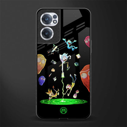 rick and morty amoled glass case for oneplus nord ce 2 5g image