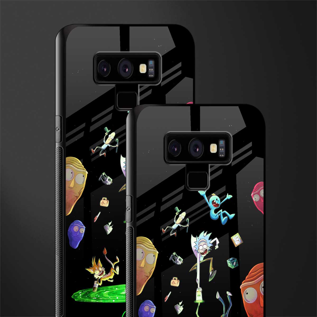 rick and morty amoled glass case for samsung galaxy note 9 image-2