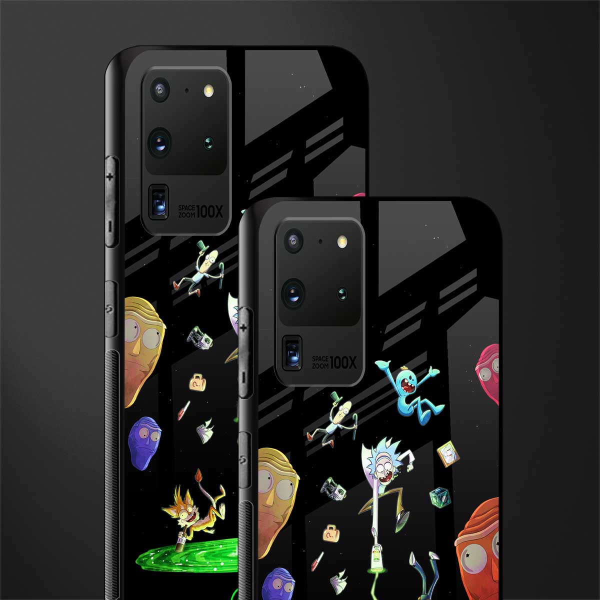 rick and morty amoled glass case for samsung galaxy s20 ultra image-2